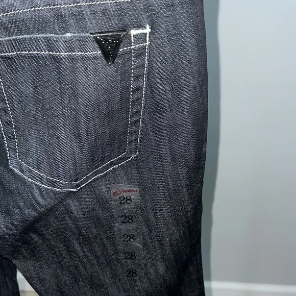 Guess Jeans Pismo Straight Leg Dark Wash Jeans for Women - Picture 4 of 7